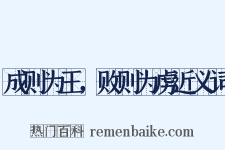 成则为王，败则为虏近义词是什么意思的图片